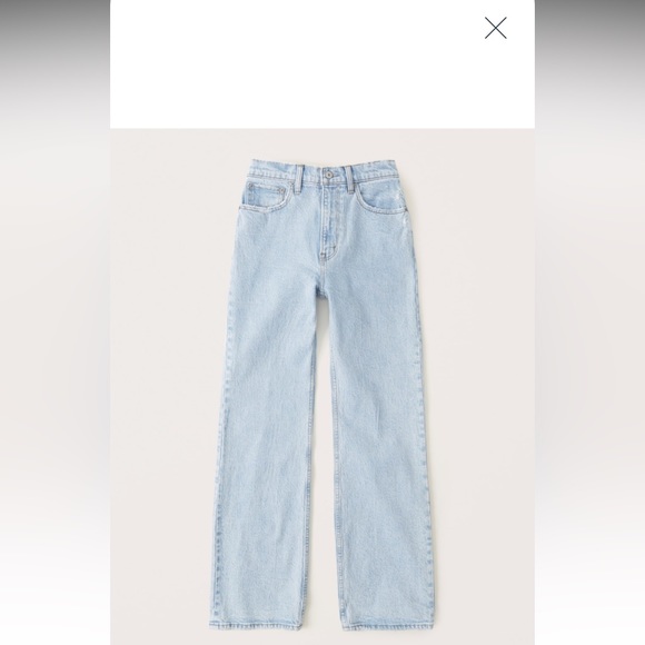 A&F the 90s high rise relaxed jean , size 27 (size 4 regular). NOT NWT - Picture 7 of 15